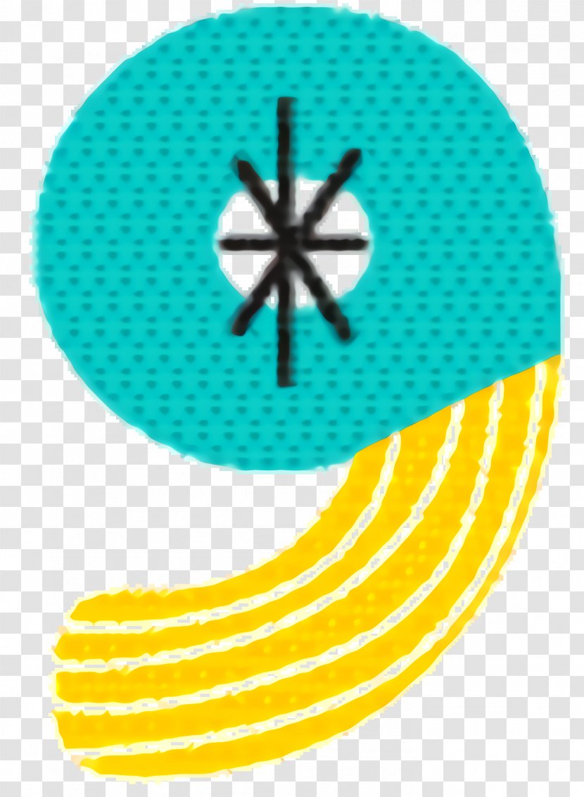 Yellow Background - Symbol - Teal Aqua Transparent PNG