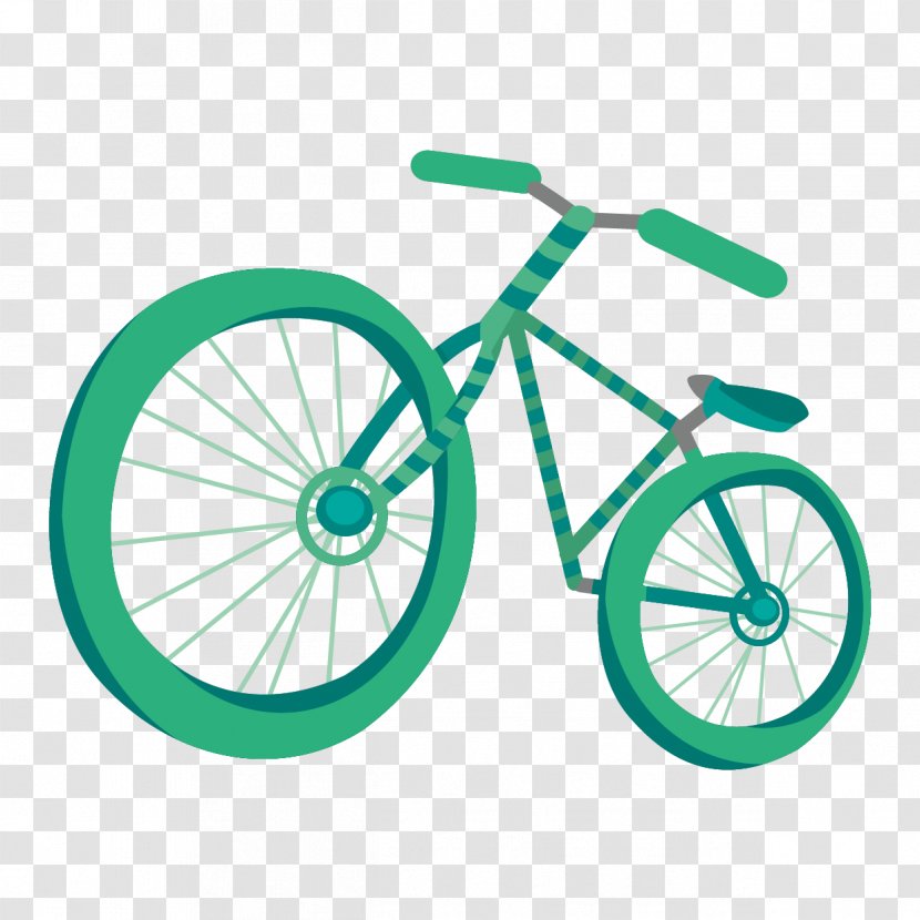 Bicycle Pedal Wheel Frame Drawing - Hand-painted Cartoon Bike Transparent PNG