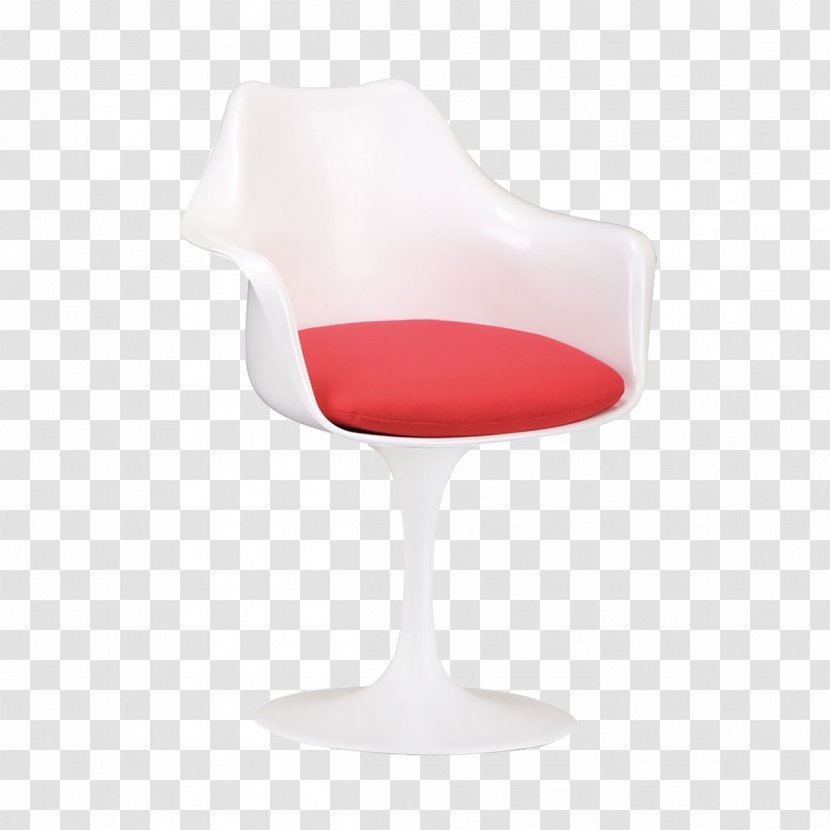 Womb Chair Tulip Knoll - Eero Saarinen - Red Armchair Transparent PNG