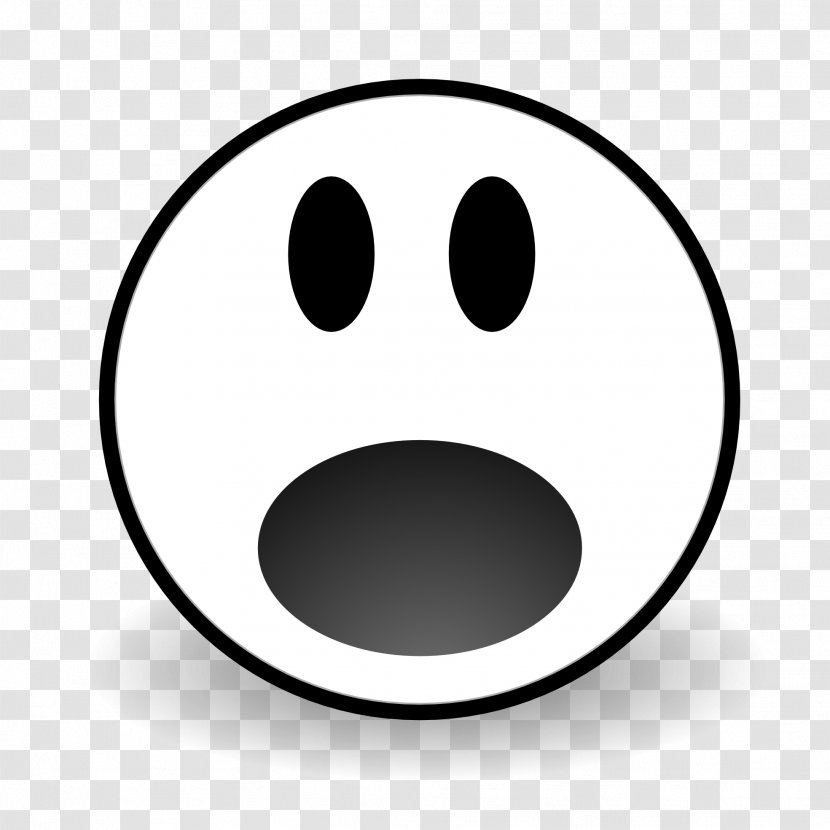 Smiley Face Surprise Clip Art - Emoticon - Afraid Cliparts Transparent PNG