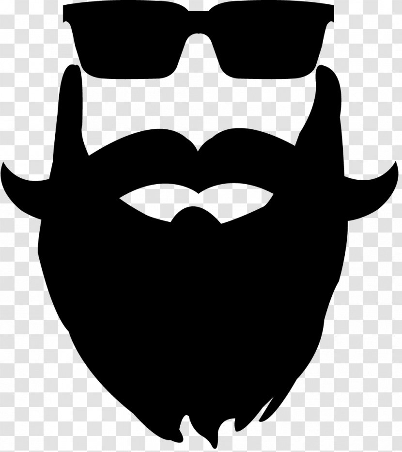 Beard Logo Hairstyle Silhouette Person - Headgear Transparent PNG