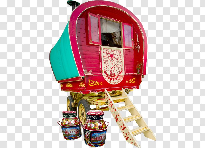 Vardo Romani People Wagon Home House - Graphic Exquisite Hand-painted Painting Transparent PNG