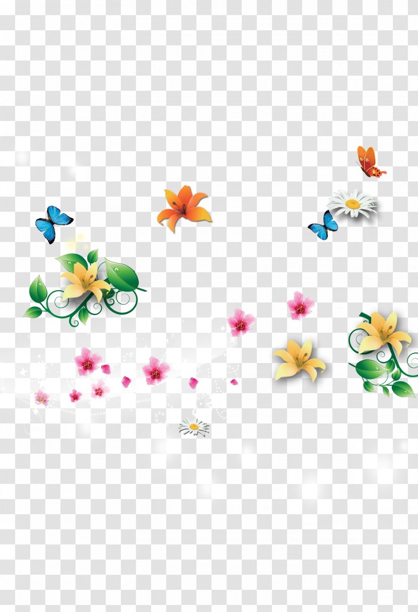 Fairy Tale Butterfly Spring Computer File - Material Transparent PNG