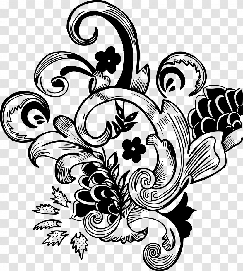 Drawing Adobe FreeHand Flower - Floral Vector Transparent PNG
