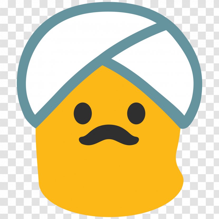 Emoji Turban Guy Android Lollipop Sticker - Movie Transparent PNG