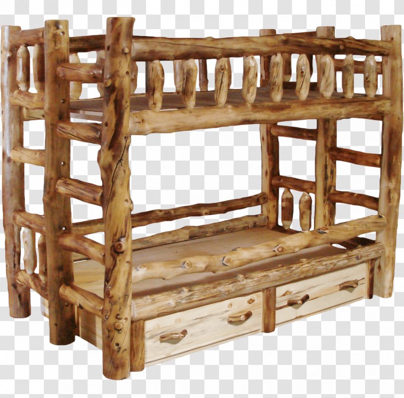Table Bunk Bed Furniture Wood Trunk - Bedroom Transparent PNG