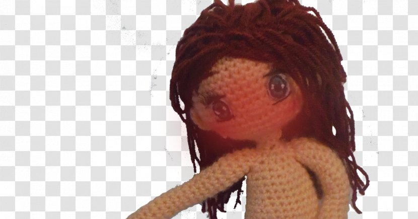 Amigurumi Doll Crochet Child Long Hair - Heart Transparent PNG