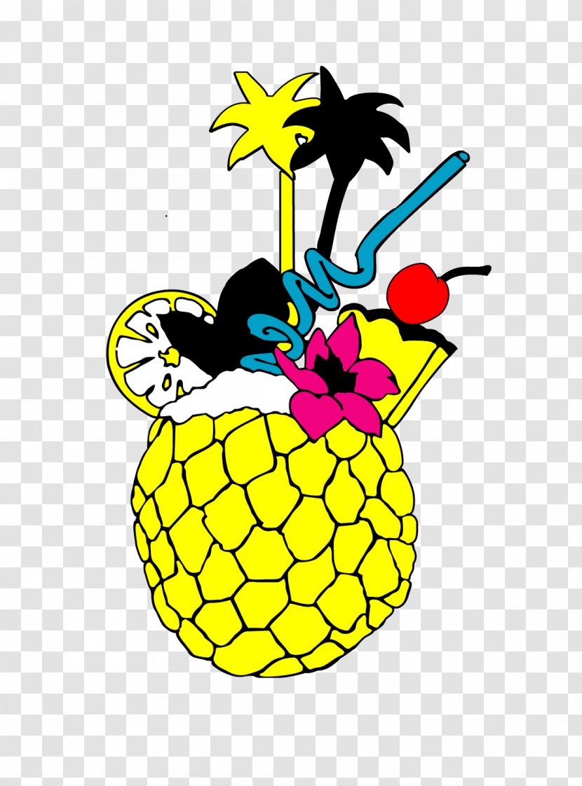 Pineapple Tropical Fruit - Poster Transparent PNG