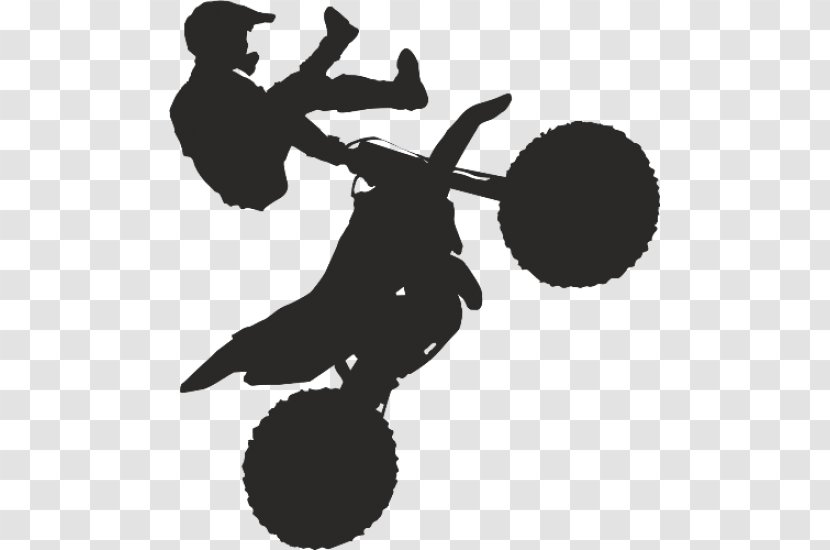 Freestyle Motocross Motorcycle Silhouette - Stunt Transparent PNG