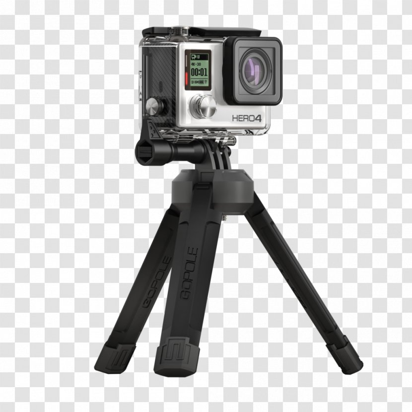 GoPro Point-and-shoot Camera Tripod Video Cameras - Gopro Transparent PNG