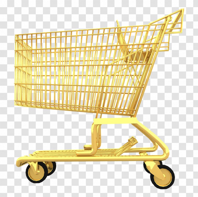 Shopping Cart Icon - Yellow Transparent PNG