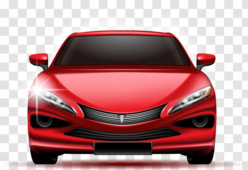 Car - Sports - Vector Hand Painted Red Transparent PNG