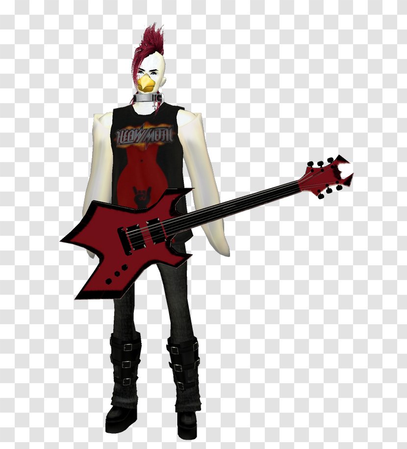 String Instruments Costume Guitar Character - Angry Rooster Transparent PNG