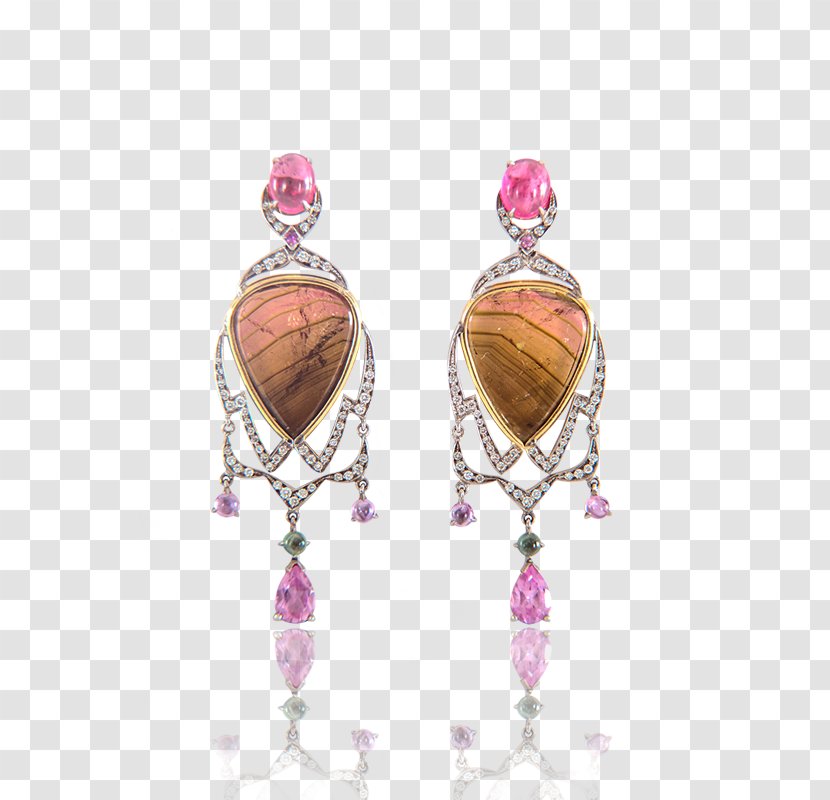 Earring Gemstone Jewellery Ruby - Topaz - Turquoise Fairy Lights Transparent PNG