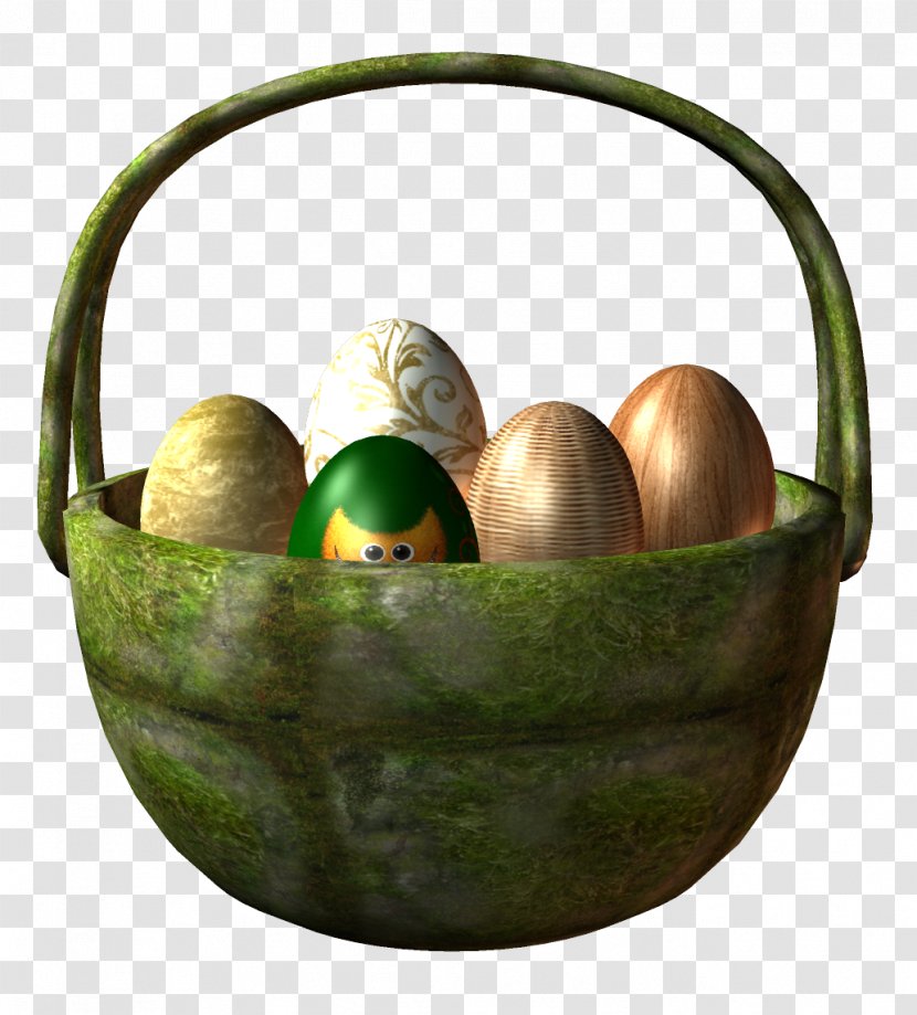Easter Egg Basket Clip Art Transparent PNG