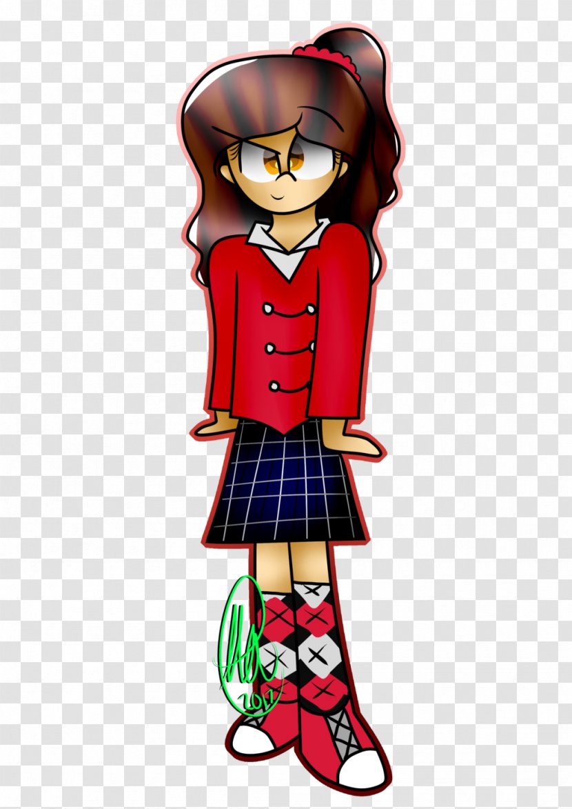 Tartan Cartoon Homo Sapiens Character - Silhouette Transparent PNG