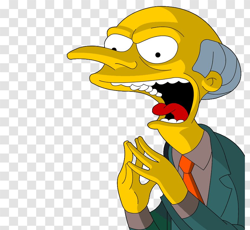 Mr. Burns Waylon Smithers Principal Skinner Homer Simpson Ned Flanders - Mister Negative Transparent PNG