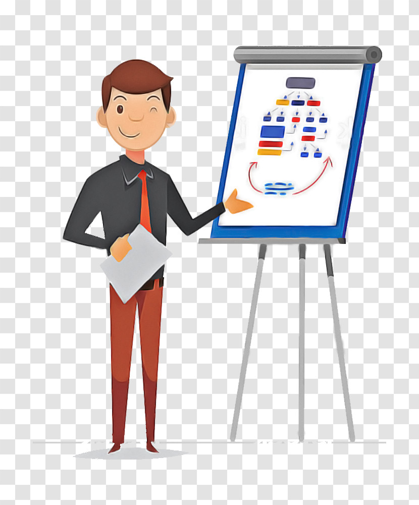 Cartoon Easel Job Transparent PNG