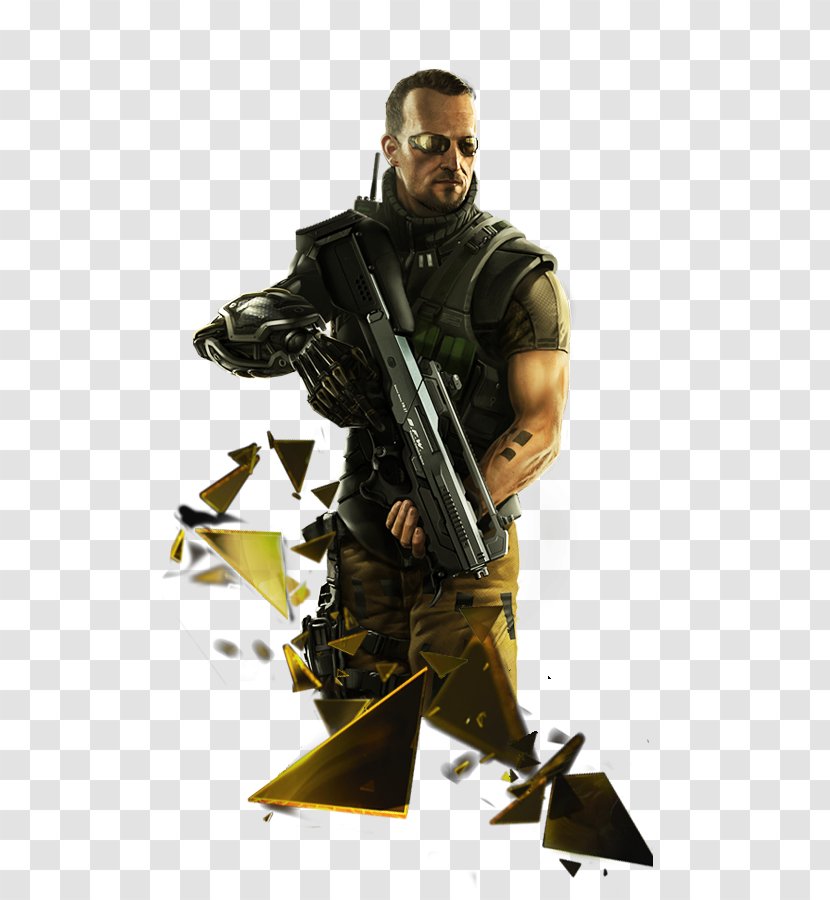 Deus Ex: The Fall Mankind Divided Human Revolution Wikia - Air Gun - Mercenary Transparent PNG