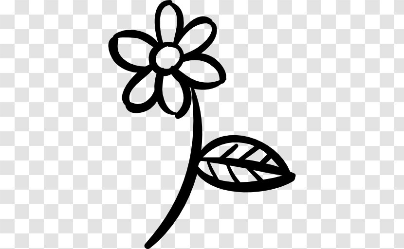 Clip Art - Monochrome Photography - DAISY OUTLINE Transparent PNG