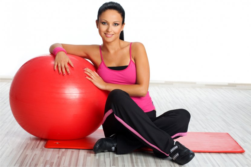 Exercise Balls Physical Fitness Weight Loss Machine - Cartoon Transparent PNG