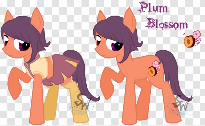 Horse Cat Mammal Pony - Cartoon - Plum Blossom Transparent PNG