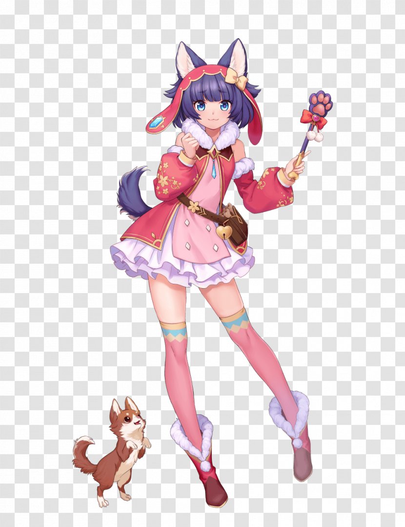 Character ルナプリ From 天使帝國 Game Figurine Dog - Frame - Closers Transparent PNG