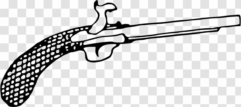 Firearm Flintlock Pistol Handgun Clip Art - Sports Equipment Transparent PNG