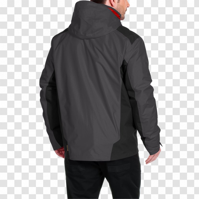 Jacket Hoodie Polar Fleece Sleeve Coat - Black Transparent PNG