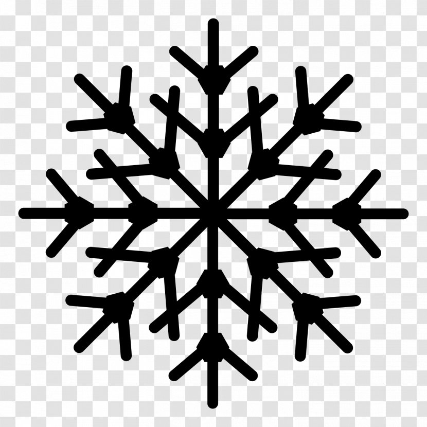 Snowflake Royalty-free - Monochrome Photography - Shape Transparent PNG