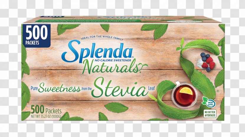 Natural Foods Splenda Sweetener Packets Sugar Substitute Stevia - Ingredient Transparent PNG