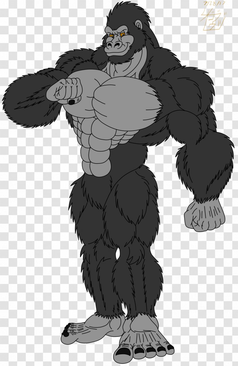 Gorilla Wikia Primate Work Of Art - Animation Transparent PNG