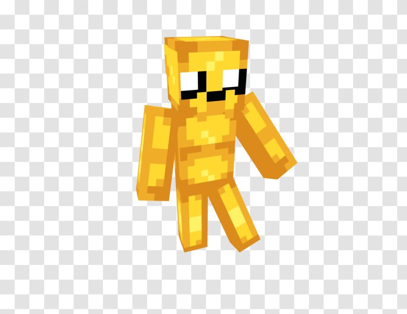 Angle Font - Yellow - Minecraft Dog Transparent PNG