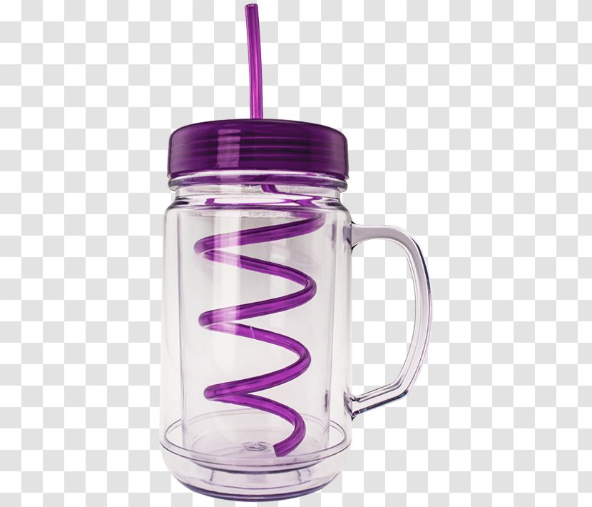 Mason Jar Lid Glass Mug - Cup - Drinking Straw Transparent PNG