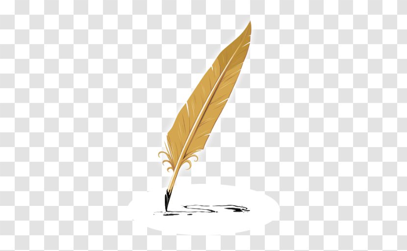 Quill Feather Drawing Pen - Plant Transparent PNG