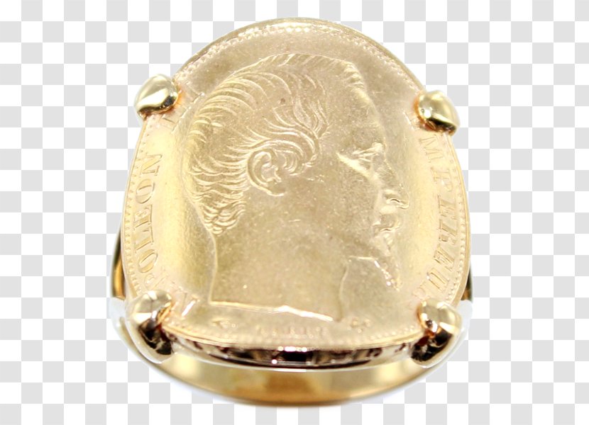 Earring Louis D'or Coin Napoléon - Costume Jewelry - Ring Transparent PNG