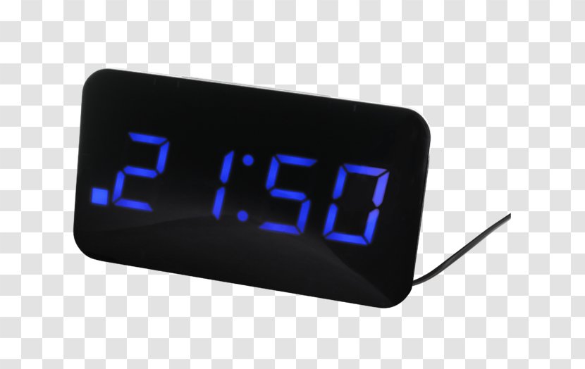 Alarm Clocks Light-emitting Diode Białe Złoto Digital Data - Clock Transparent PNG