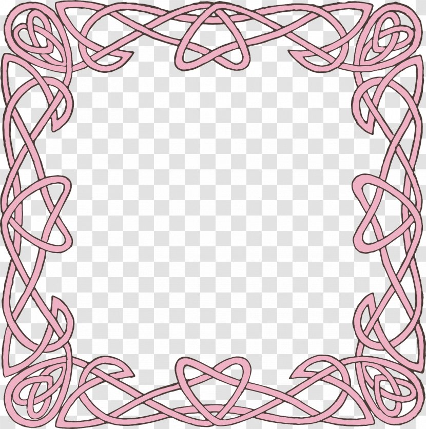 Celtic Knot Borders And Frames Celts Clip Art - Cross - Royaltyfree Transparent PNG