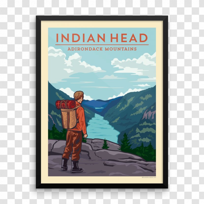 Poster Whiteface Mountain Adirondack Park Indian Head - Resort - Hike Stickers Transparent PNG