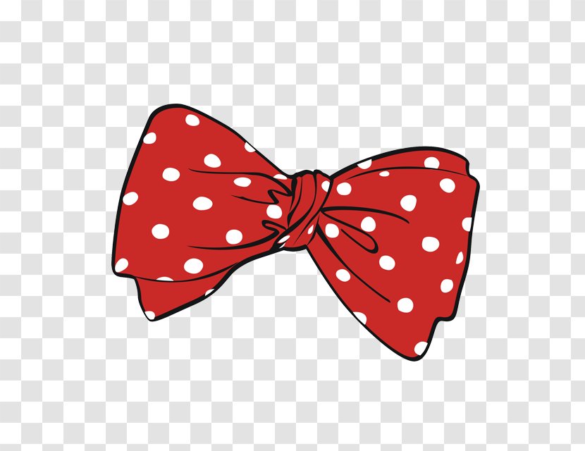 Bow Tie Polka Dot Red Shoelace Knot Shoelaces - Necktie Transparent PNG