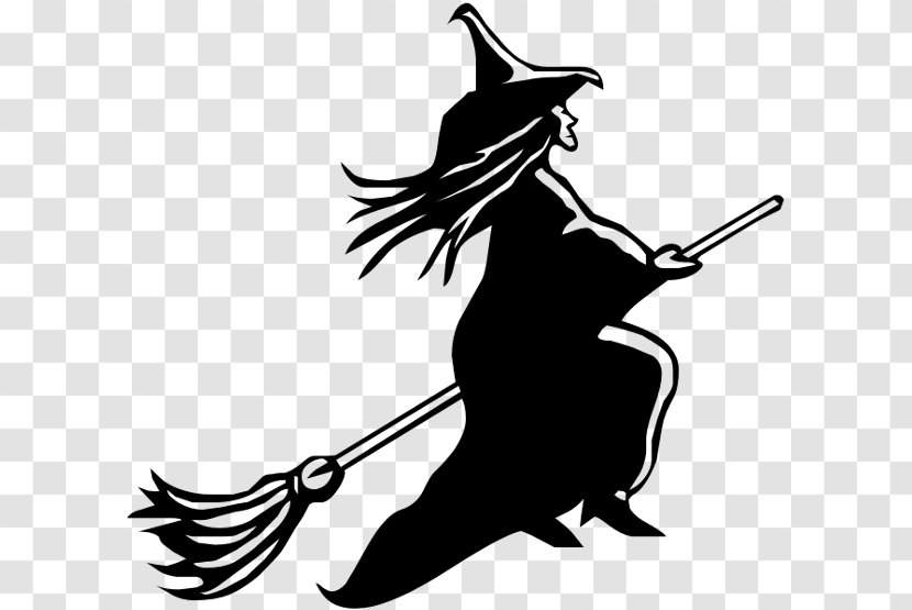 Witch Cartoon - Drawing - Wing Stencil Transparent PNG