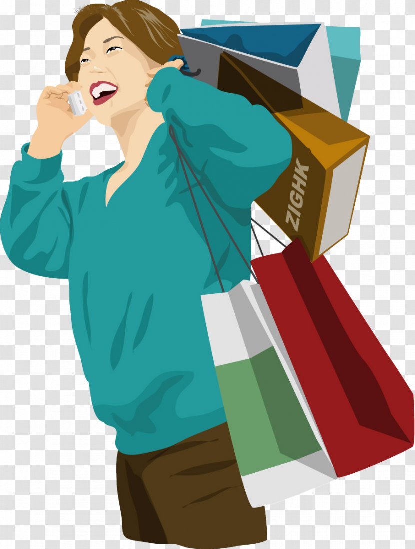 Shopping Bag Illustration - Flower - For Women Transparent PNG