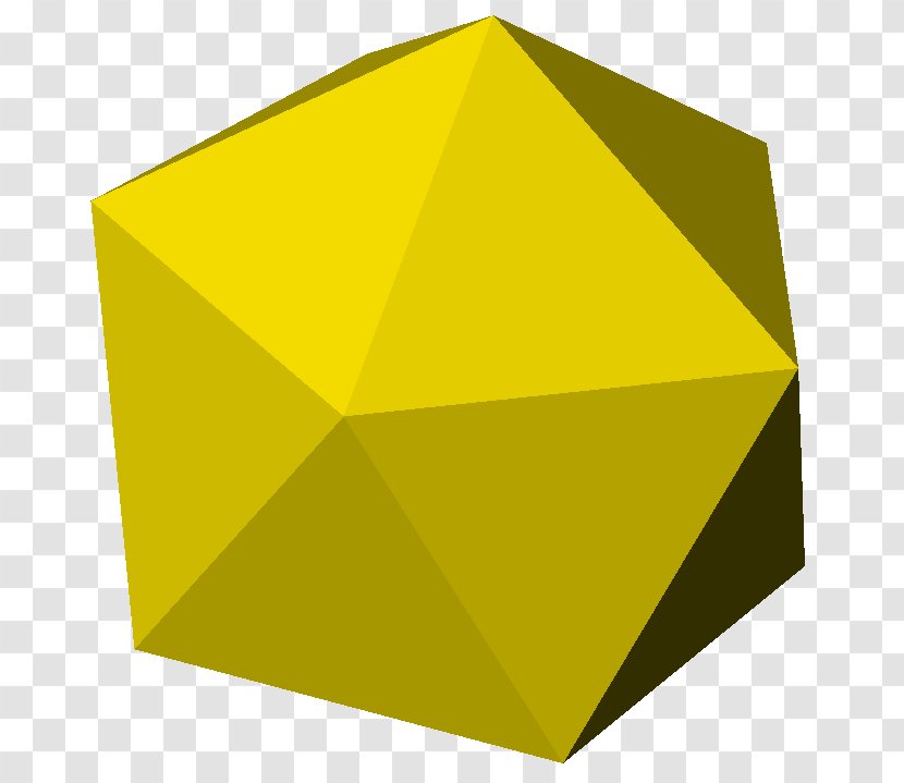 Regular Icosahedron Three-dimensional Space Archimedean Solid Shape - Threedimensional Transparent PNG