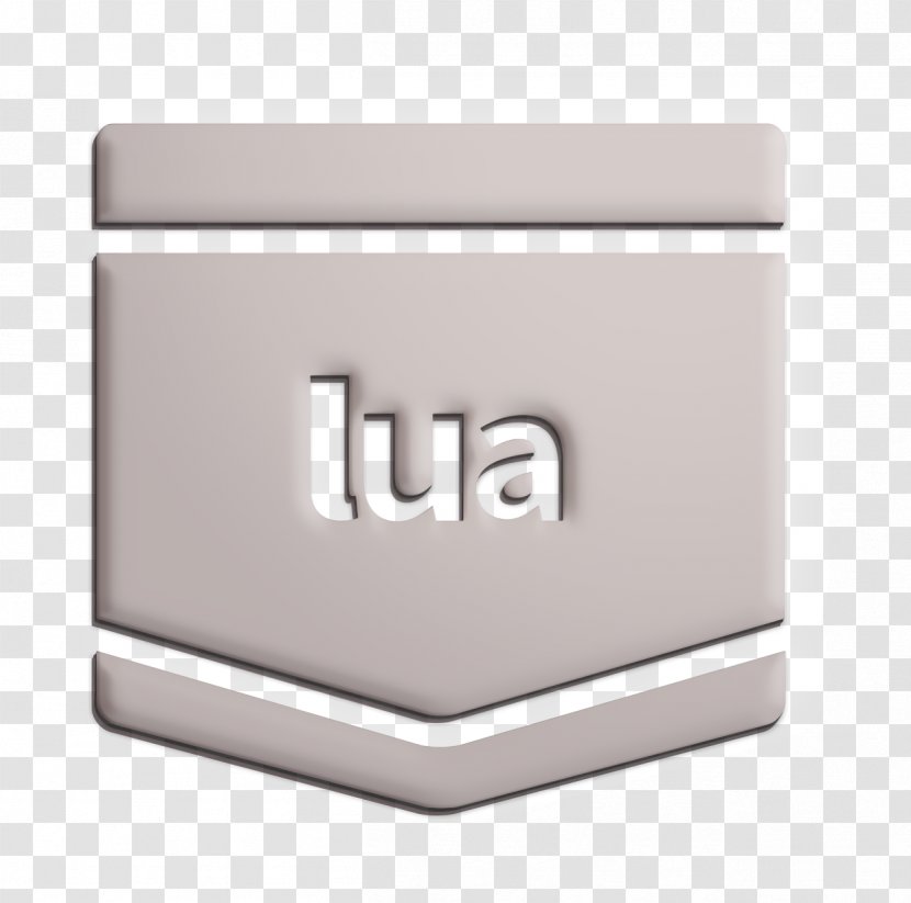 Coding Icon E-learning Lua - Tutorial - Beige Metal Transparent PNG
