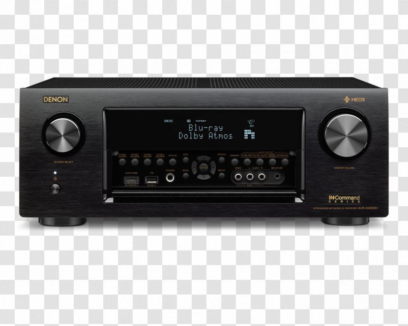 AV Receiver Denon AVR-X4300H Audio Home Theater Systems - 51 Surround Sound - Avó Transparent PNG