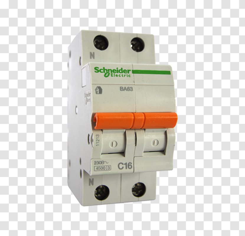 Residual-current Device Circuit Breaker Schneider Electric Yekaterinburg Electricity - Residualcurrent - Merlin Gerin Transparent PNG