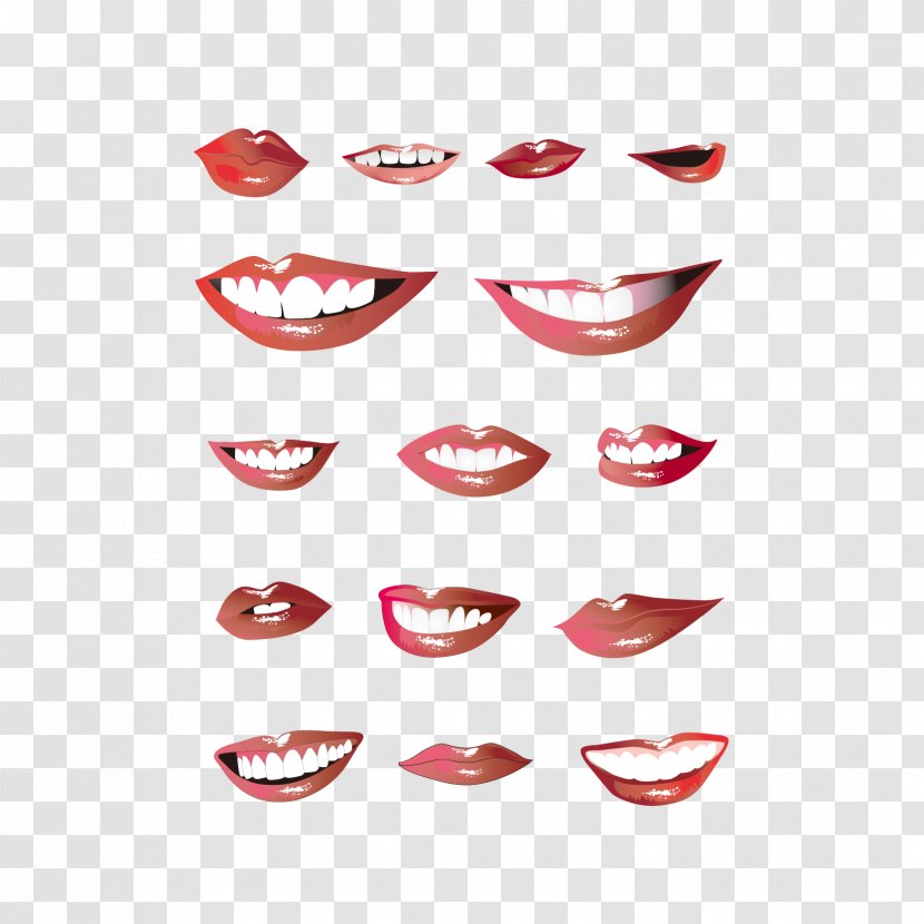 Lip Mouth Clip Art - Scalable Vector Graphics - Lips Teeth Transparent PNG