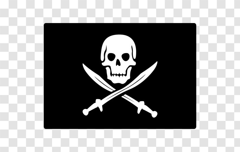 Logo Sticker Symbol Jolly Roger - Skull - Pirate Flag Transparent PNG