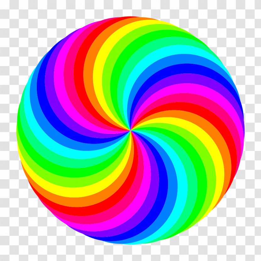 Color Circle Clip Art - Magenta - Rainbow Swirl Cliparts Transparent PNG