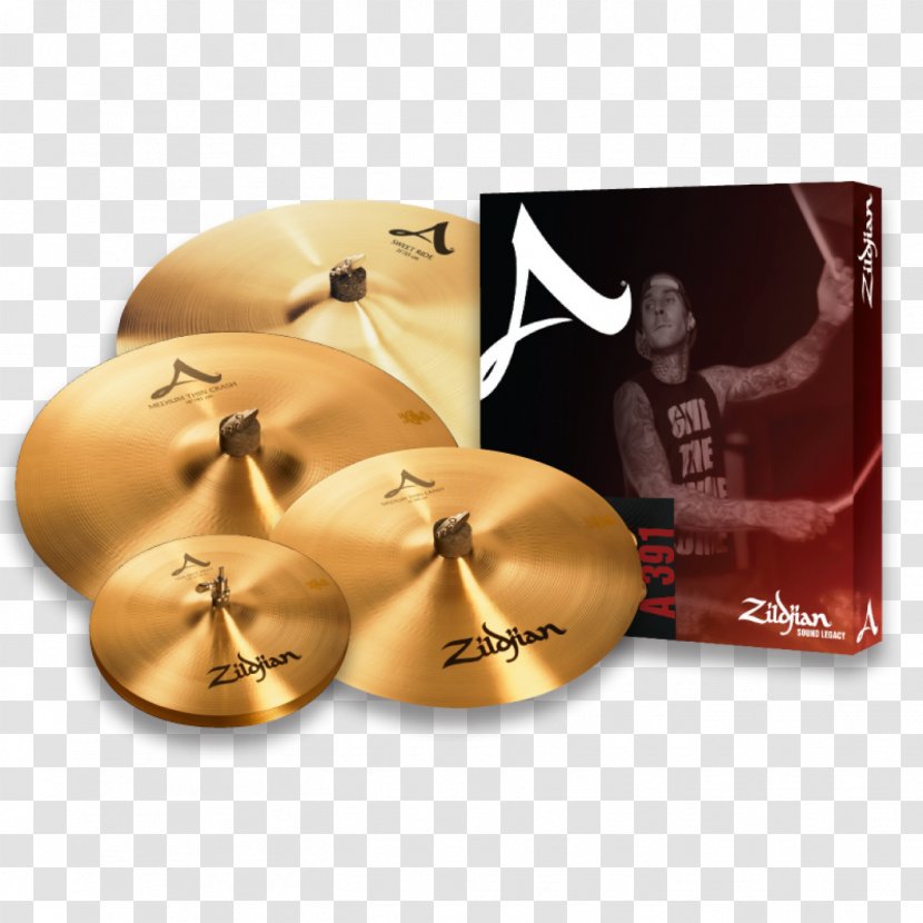 Avedis Zildjian Company Cymbal Pack Hi-Hats Crash Ride - Cartoon - Drums Transparent PNG